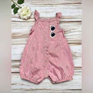 Carter's NWT Pink, size 3 month, Baby Romper with White Dots NWT